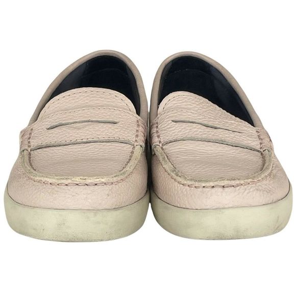 Cole Haan Womens Sz 6 Nantucket Pink Pebbled Leather Penny Loafer - Picture 4 of 8